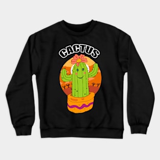 cute cactus Crewneck Sweatshirt